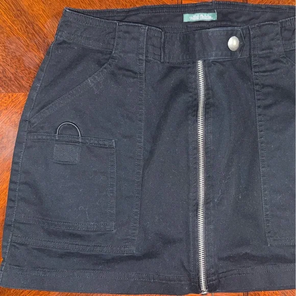 Wild Fable Charcoal Skirt with Front Detail - Picture 2 of 8